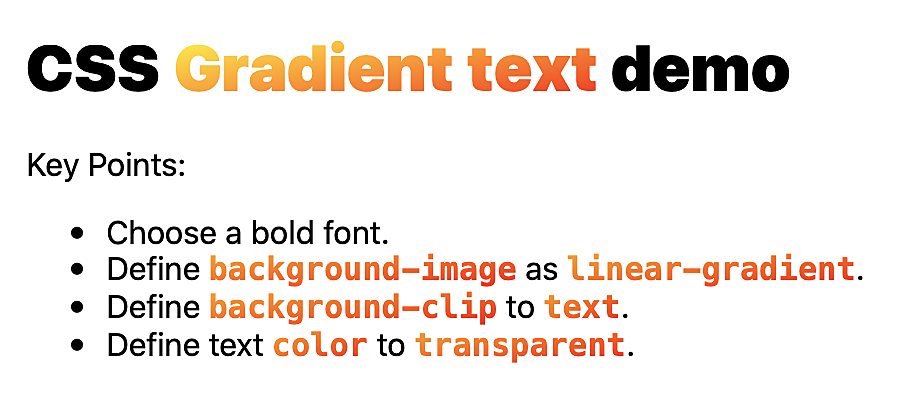 Tạo chữ gradient CSS: Vô vàn kiểu chữ độc đáo và nổi bật đang chờ đón bạn với tạo chữ gradient CSS. Bằng những thao tác đơn giản, bạn sẽ có thể tạo ra những chữ viết mạnh mẽ và sáng tạo hơn bao giờ hết. Hãy cùng khám phá và đắm chìm trong thế giới sáng tạo của CSS ngay hôm nay!